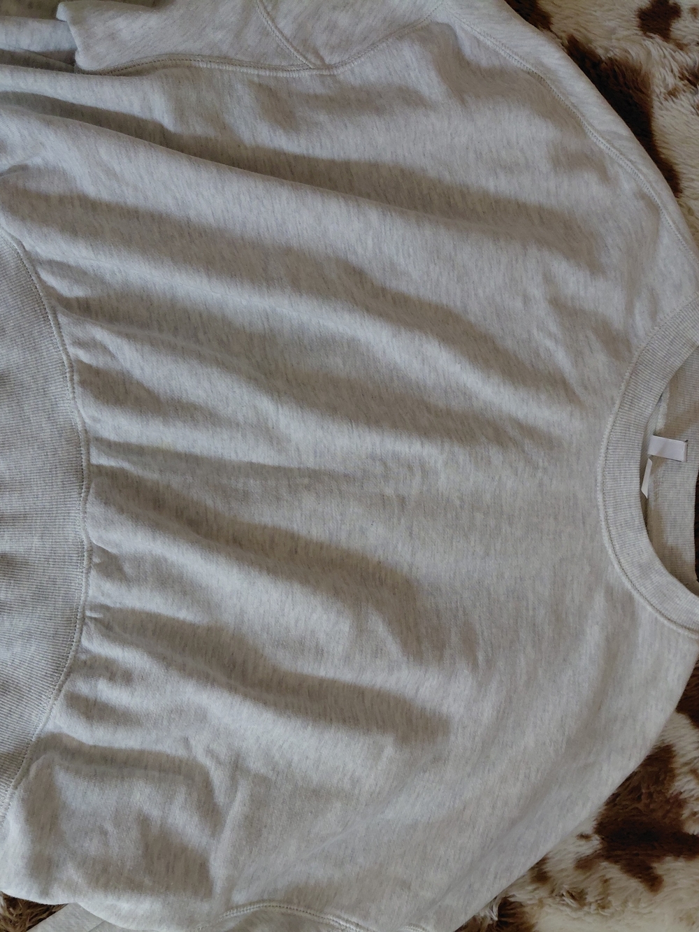 Crewneck Top in Light Gray